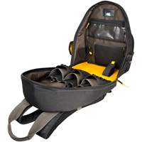 Techgear 53-Pocket Tool Backpack, 16" L x 13-1/4" W, Black, Polyester Fastek