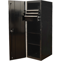 RX Series Side Cabinet, 3 Drawers, 19" W x 25" D x 61" H, Black TEQ493 | Fastek