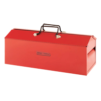 Tool Box, 8-13/20" D x 21-3/10" W x 9" H, Red Fastek
