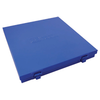Slim Metal Box, 10-1/2" D x 9-1/4" W x 1-1/4" H, Blue Fastek
