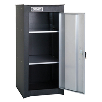 Side Rider Cabinet, 2 Drawers, 14-3/4" W x 18" D x 33-3/4" H, Black Fastek