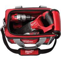 Packout Tool Bag, Ballistic Nylon, 2 Pockets, Black/Red Fastek