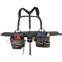 Deluxe Tool Belt, Polyester, Black Fastek