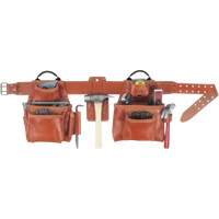 Deluxe Tool Belt Combo, Leather, Tan TEQ928 | Fastek