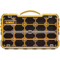 Compartment Pro Organizer, 11" W x 17-5/8" D x 2-7/8" H, Black/Yellow Fastek