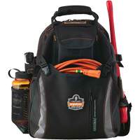 Arsenal<sup>®</sup> 5843 Tool Backpack, 13-1/2" L x 8-1/2" W, Black, Polyester TEQ972 | Fastek