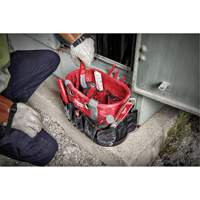 Utility Oval Bag, Ballistic Nylon, 24 Pockets, Black/Red TER017 | Fastek