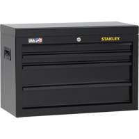 100 Series Tool Chest, 26" W, 4 Drawers, Black Fastek