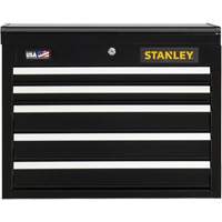 300 Series Tool Chest, 26" W, 5 Drawers, Black Fastek