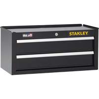 300 Series Middle Tool Chest, 26" W, 2 Drawers, Black Fastek