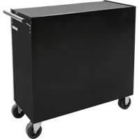 Industrial Tool Cart, 11 Drawers, 41" W x 18-3/4" D x 39-1/3" H, Black Fastek