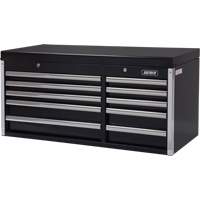 Industrial Tool Chest, 41" W, 10 Drawers, Black Fastek