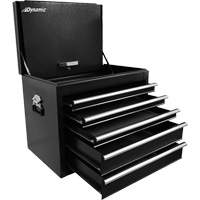 Truck Tool Box, 27" W, 5 Drawers, Black Fastek