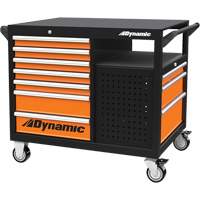 industrial Cart, 2 Tiers, 45" x 40" x 28-3/4" Fastek