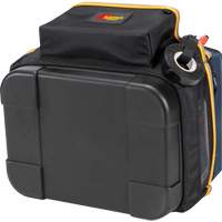 Porte-outils &eacute;lectrique/CHVAC &agrave; base moul&eacute;e, Polyester balistique, 20 pochettes, Noir/Bleu Fastek