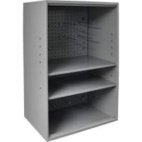 Abrasive Storage Cabinet with Pegboard, Steel, 19-7/8" x 14-1/4" x 32-3/4", Grey TER219 | Fastek