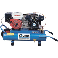 Contractor Series Air Compressors, Gas, 6.6 Gal. (8 US Gal), 125 PSI Fastek