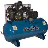 Industrial Series Air Compressors - Horizontal Compressors - Two Stage, 100 Gal. (120 US Gal) Fastek