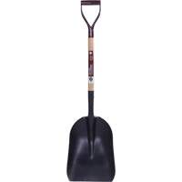 Grain & Coal Scoop Shovel, Wood, Tempered Steel Blade, D-Grip Handle TFX719 | Fastek