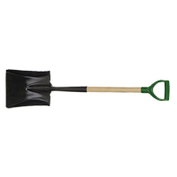 Square Point Shovel, Wood, Tempered Steel Blade, D-Grip Handle, 29" Long TFX924 | Fastek