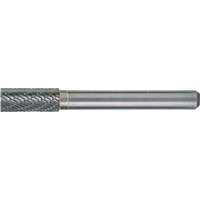 Solid Carbide Burrs - Cylinder Shape with End Cut, SB-43, 1/8" Dia., 1/8" Shank, 9/16" Depth of Cut Fastek