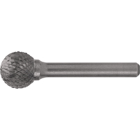 Solid Carbide Burrs - Ball Shape, 1/8" Dia., 1/8" Shank Fastek