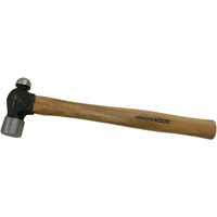Heavy-Duty Ball Pein Hammer, 8 oz. Head Weight, Plain Face, Wood Handle Fastek