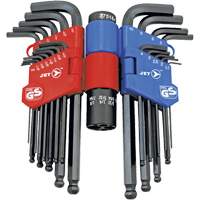 JBHK-22SM Ball Nose Hex Key Set, 22 Pcs., Metric & Imperial Fastek