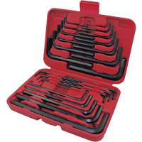 JHK-25SM Hex Key Set, 25 Pcs., Metric & Imperial Fastek