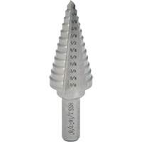Progressive Step Drill, 1/4" - 3/8" , 1/8" Increments, High Speed Steel Fastek