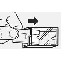 Lame pour grattoir &agrave; verre, Lame Acier &agrave; haute teneur en carbone Fastek