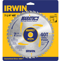 Contractor Saw Blades - Marathon&reg; Saw Blades, 7-1/4", 40 Teeth, Wood Use Fastek