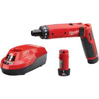 Ensemble tournevis hexagonaux M4, 1/4", 4 V, 44 lb-po couple max., Lithium-ion bloc-pile Fastek