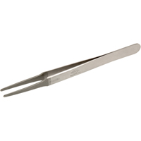 Tweezers - Flat Round Tips, Straight - 4.75" (120 mm) Fastek