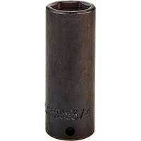 Douille, Chocs, 3/4", Prise 3/8", 6 pans, Profond Fastek