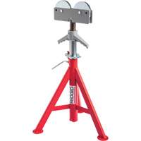 Roller Head Low Pipe Stand #RJ-98, 59-104 cm Height Adjustment, 12" Max. Pipe Capacity, 1000 lbs. Max. Weight Capacity TNX169 | Fastek