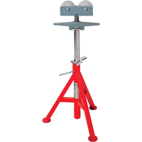 Roller Head  High Pipe Stand #RJ-99, 82-140 cm Height Adjustment, 12" Max. Pipe Capacity, 1000 lbs. Max. Weight Capacity TNX170 | Fastek