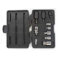 Jeu de douilles &agrave; joints et d'adaptateurs de douilles universelles 1/4", 3/8" et 1/2" &agrave; 10 pi&egrave;ces Fastek