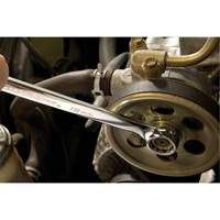 12-Point Long Pattern Wrench Set with Tool Roll, Combination, 15 Pieces, Imperial Fastek