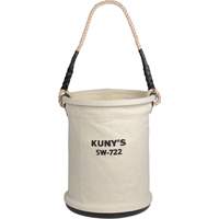 Heavy-Duty Buckets, 11" L x 11" W x 16" H, Canvas, Beige Fastek