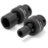 Jeu de 15 douilles m&eacute;triques flexibles universelles &agrave; chocs 3/8" &agrave; 6 pans Fastek