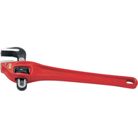 Heavy-Duty Offset Pipe Wrench #14, 2" Jaw Capacity, 14" Long, Powder Coated Finish Fastek