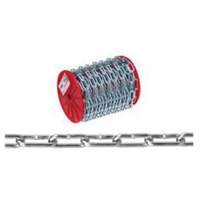 Straight Link Coil Chain, Low Carbon Steel, #4 x 100' (30.4 m) L, 205 lbs. (0.1025 tons) Load Capacity TTB060 | Fastek
