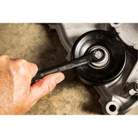 Jeu de cl&eacute;s &agrave; cliquets &agrave; cannelure avec rev&ecirc;tement d'oxyde noir X6, Combinaison/Ouverte, 7 morceaux, M&eacute;trique Fastek