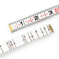 Red End&reg; Brick Mason Rule, 6' L, Wood, 1/16" Graduations Fastek