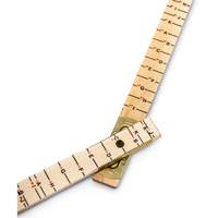 Red End&reg; Oversized Brick Mason Rule, 6' L, Wood, 1/16" Graduations Fastek