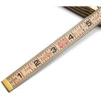 Folding Rule, 6' L, Wood, 1/16" Graduations Fastek