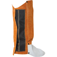 Leather Spats, 14" L, Lava Brown Fastek