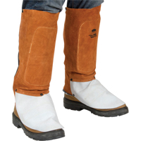 Leather Spats, 14" L, Lava Brown Fastek