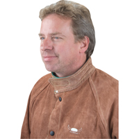 Welding Jacket, Leather, 4X-Large, Lava Brown Fastek